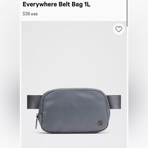 lululemon athletica Gray Everywhere Belt Bag 1L
